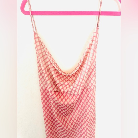 Zara Tulle Maxi Slip Dress geometric print size medium - Picture 12 of 14